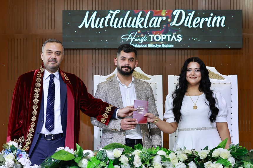 Onikişubat Belediyesi’nden 14 Şubat’ta 25 çifte toplu nikah töreni