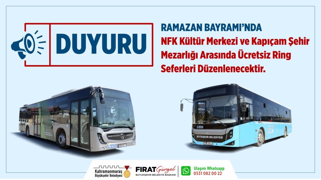 Büyükşehir’den Bayramda Kabir Ziyareti İçin Ücretsiz Toplu Taşıma Hizmeti