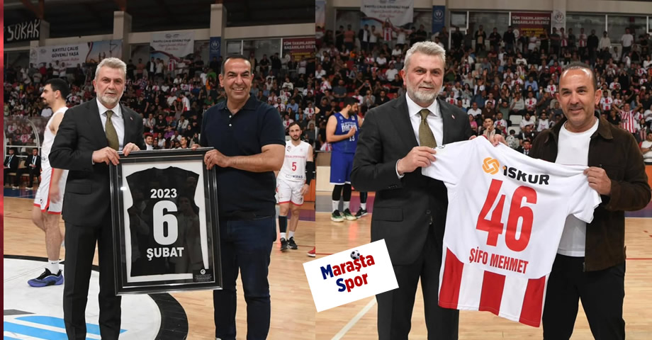 Fırat Görgel, Şifo Mehmet ve Bünyamin Gezer’e Kahramanmaraş’a Özel Formayı Takdim Etti