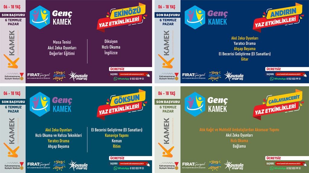 Büyükşehir’in İlçelerdeki Yaz Kurslarına Başvurular Sürüyor