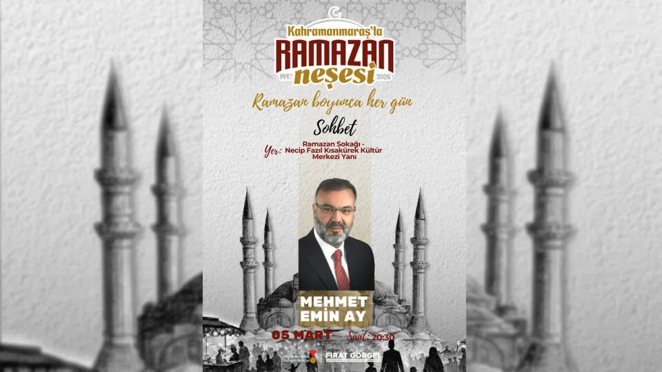 5 Mart’ta Ramazan Sokağı’nda Mehmet Emin Ay ile “Ramazan ve İnsan” Sohbeti